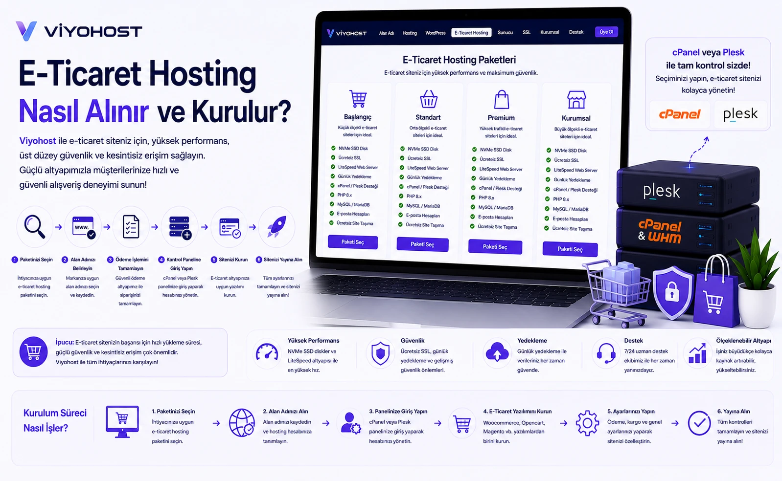 E-Ticaret Hosting Nasıl Alınır ve Kurulur?